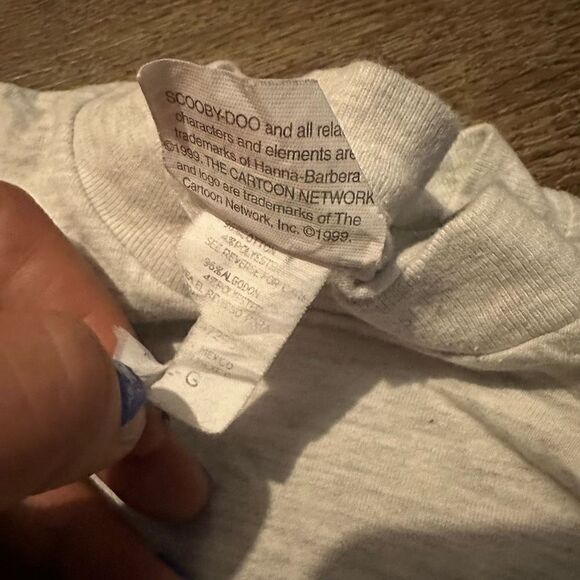 Vintage Scooby Doo Youth Boys Size Large Cartoon Network Yo Graphic T Shirt 90s - Picture 4 of 8